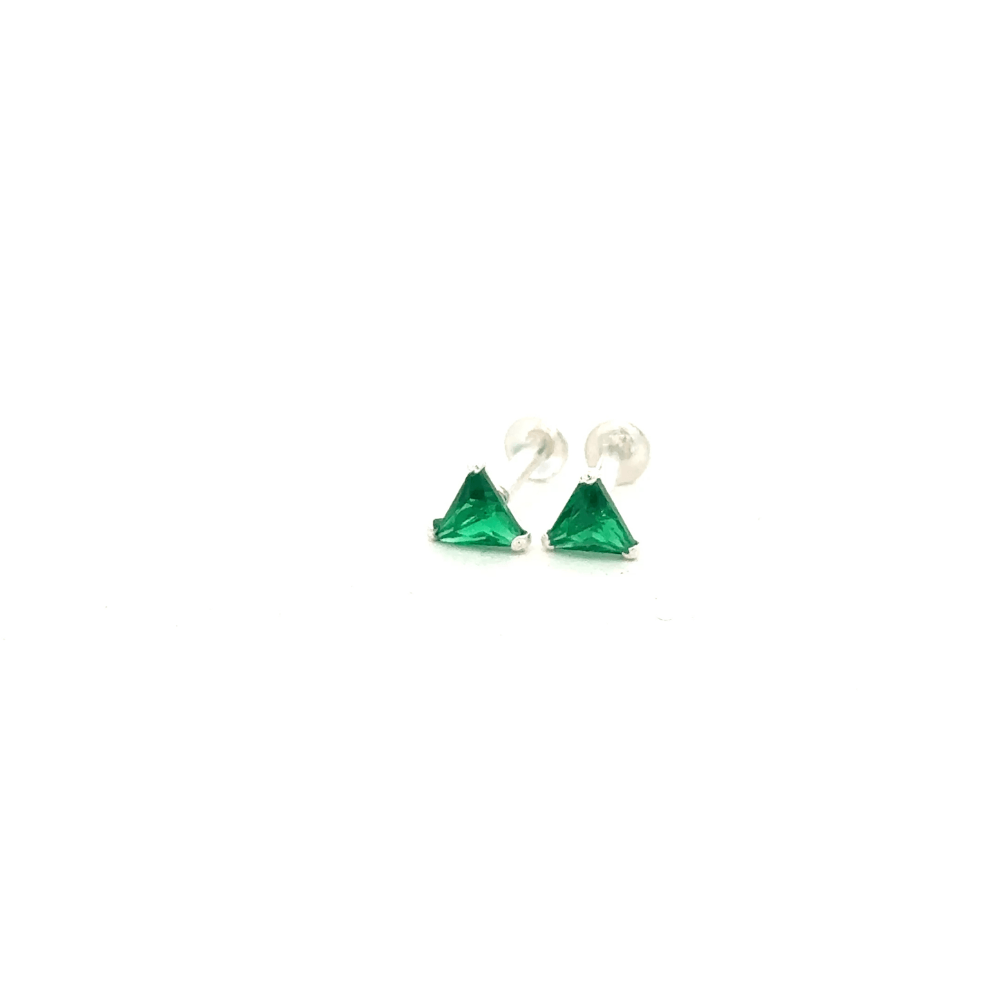 Single Green Stone Second Earring