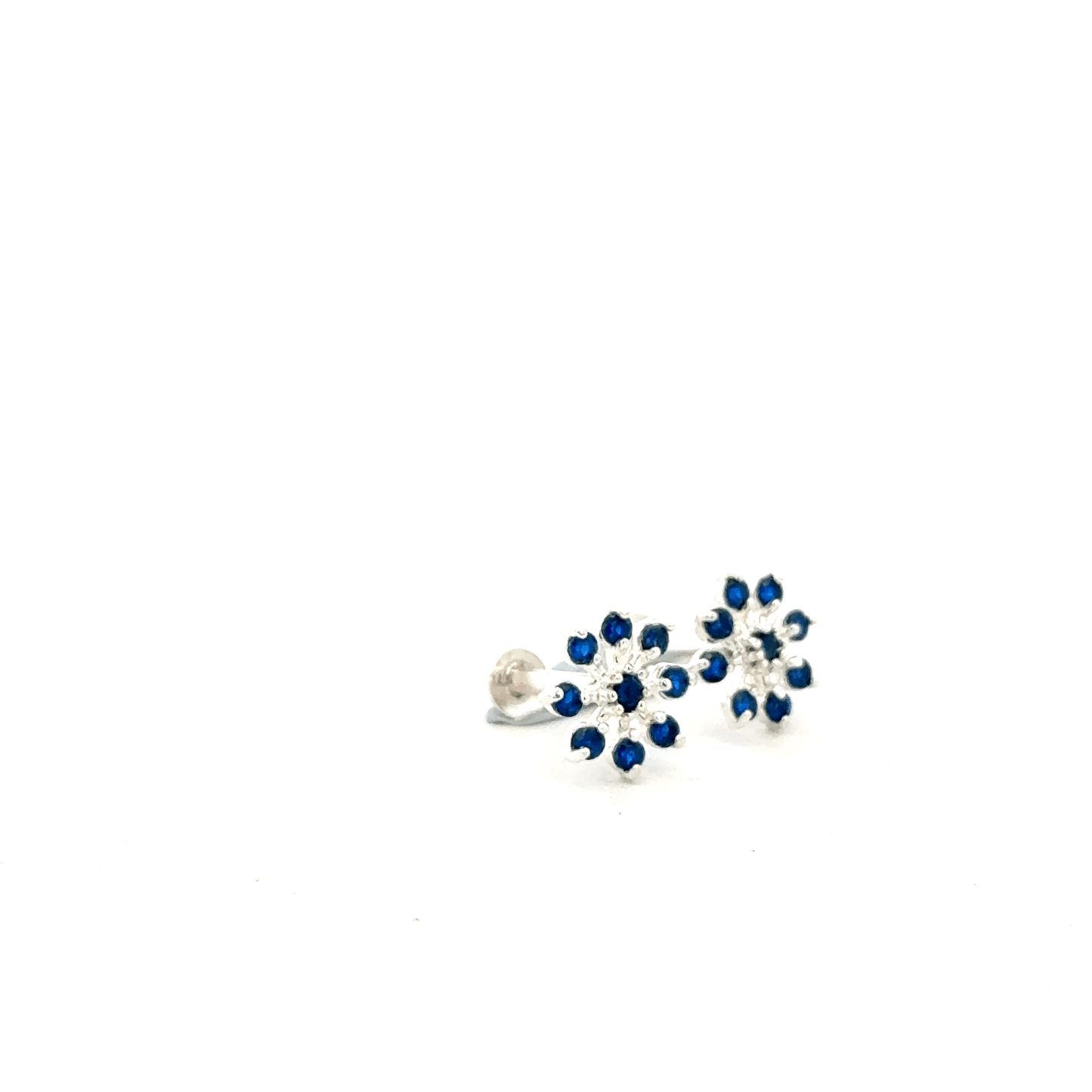 Multistone Blue Second Earrings