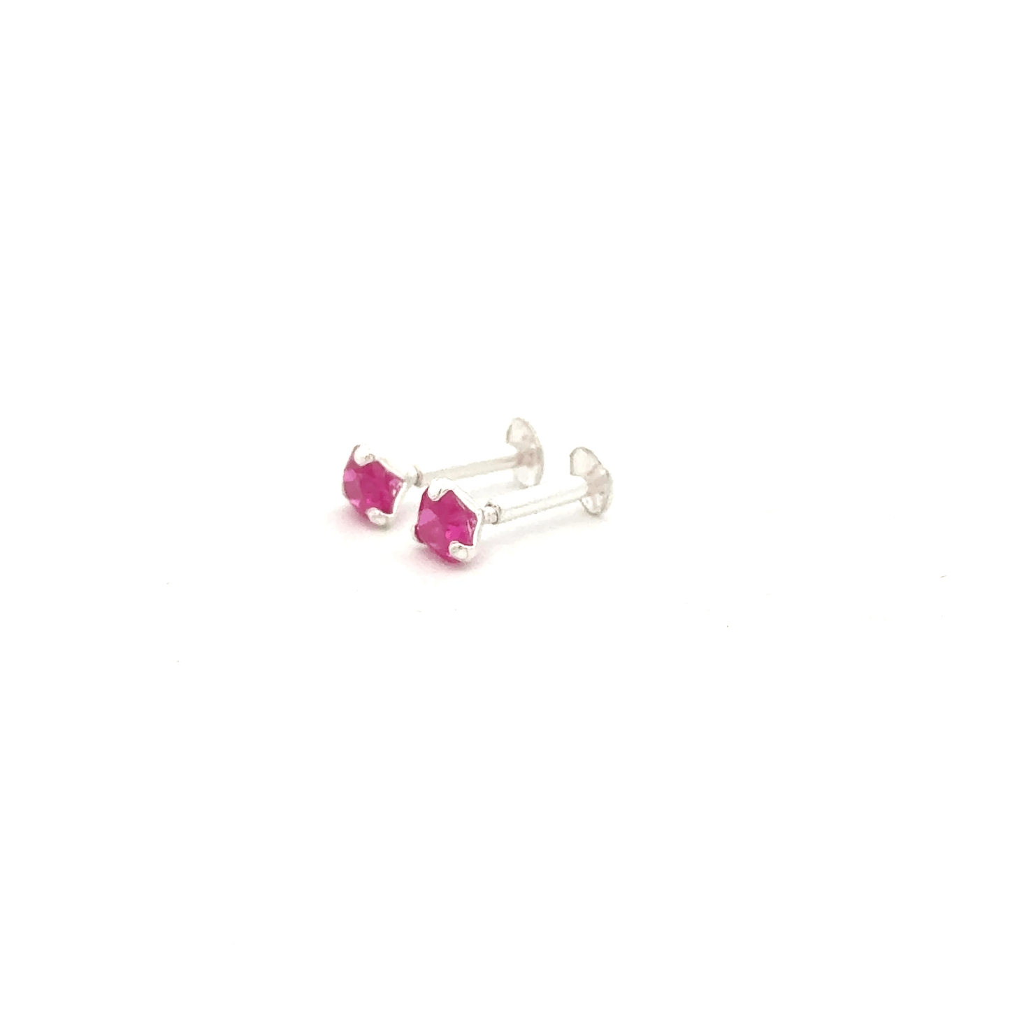 Single Red Stone Second Earring