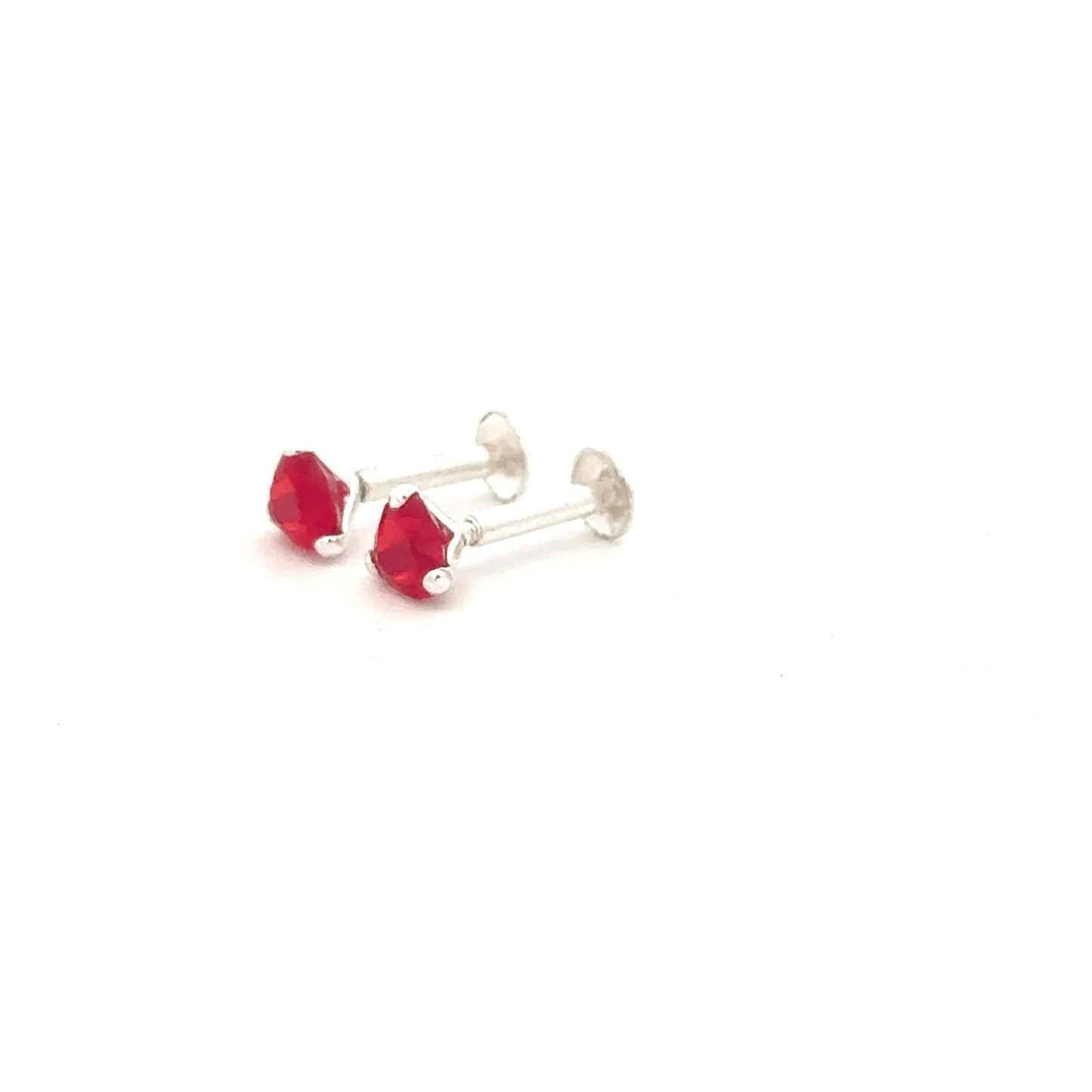 Single Red Stone Second Earring