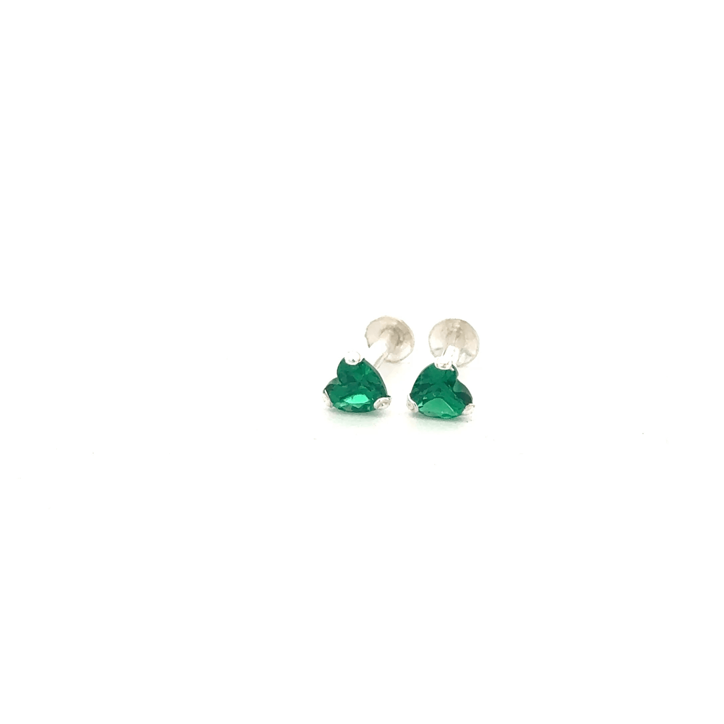 Single Green Stone Second Earring