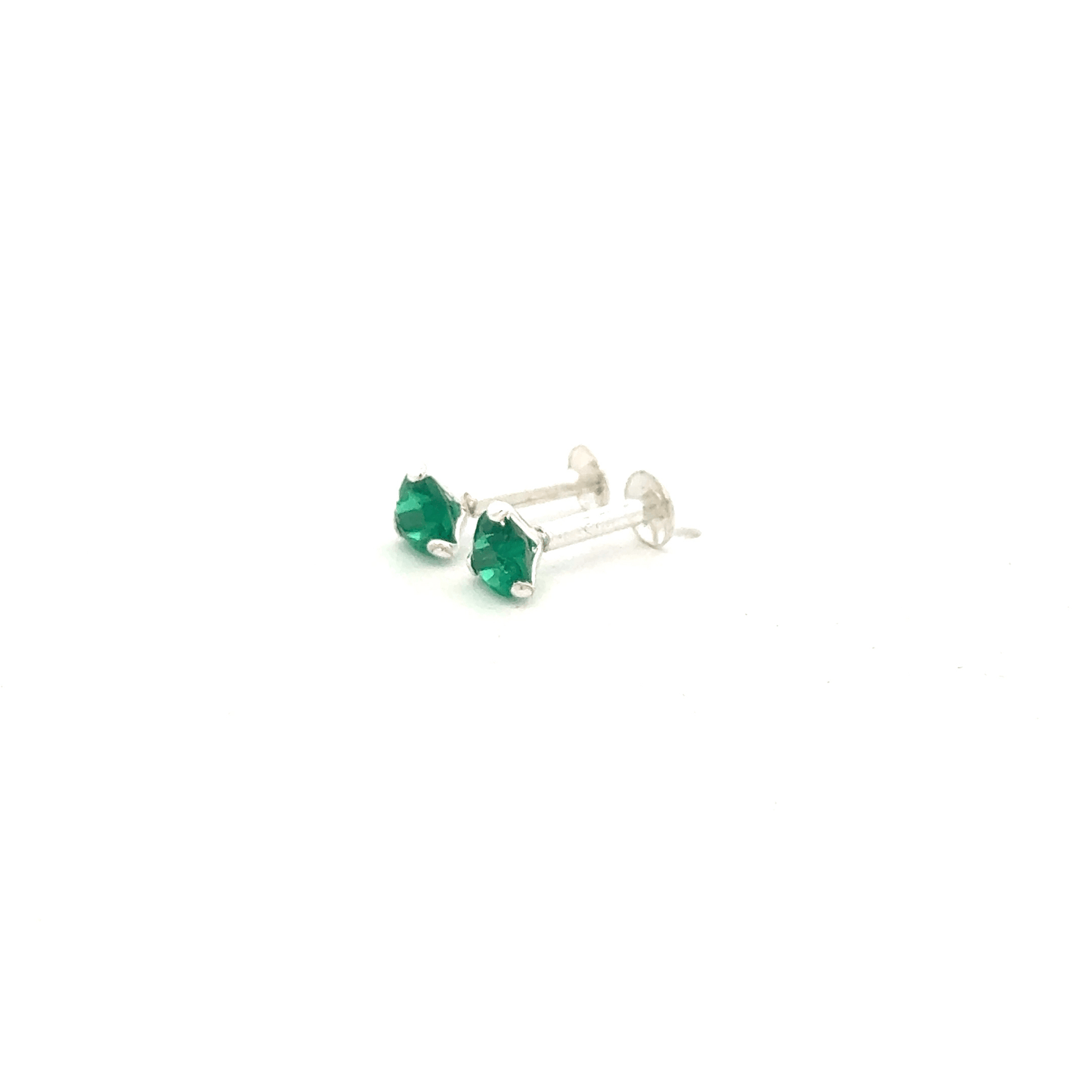 Single Green Stone Second Earring