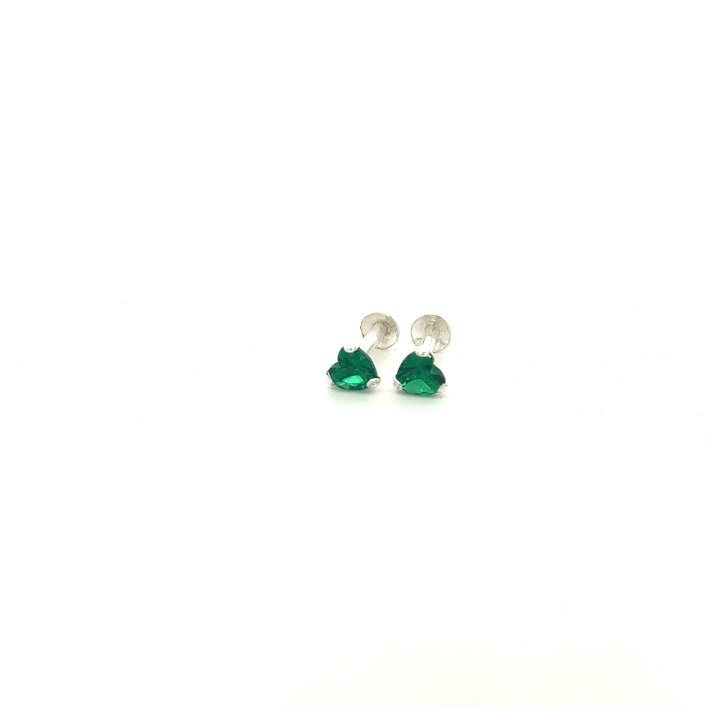 Single Green Stone Second Earring