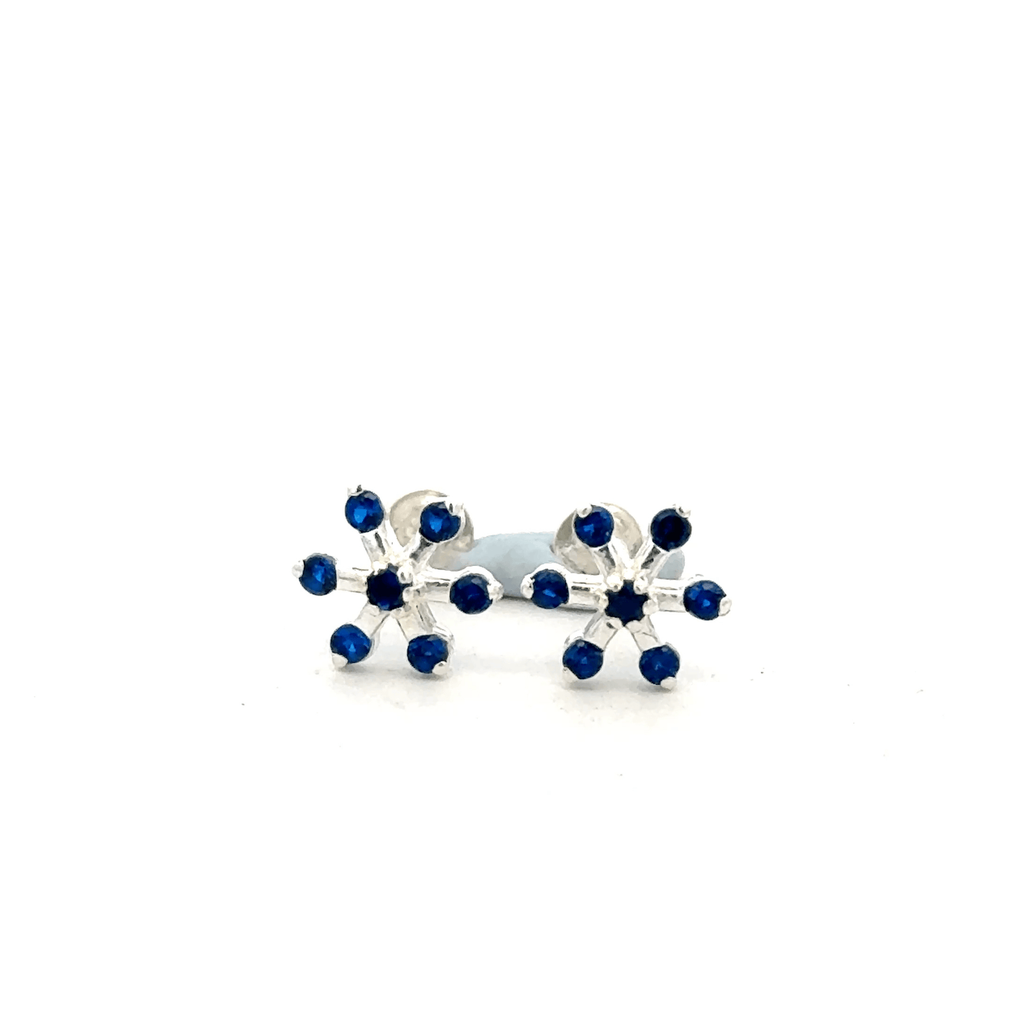 Multistone Blue Second Earrings