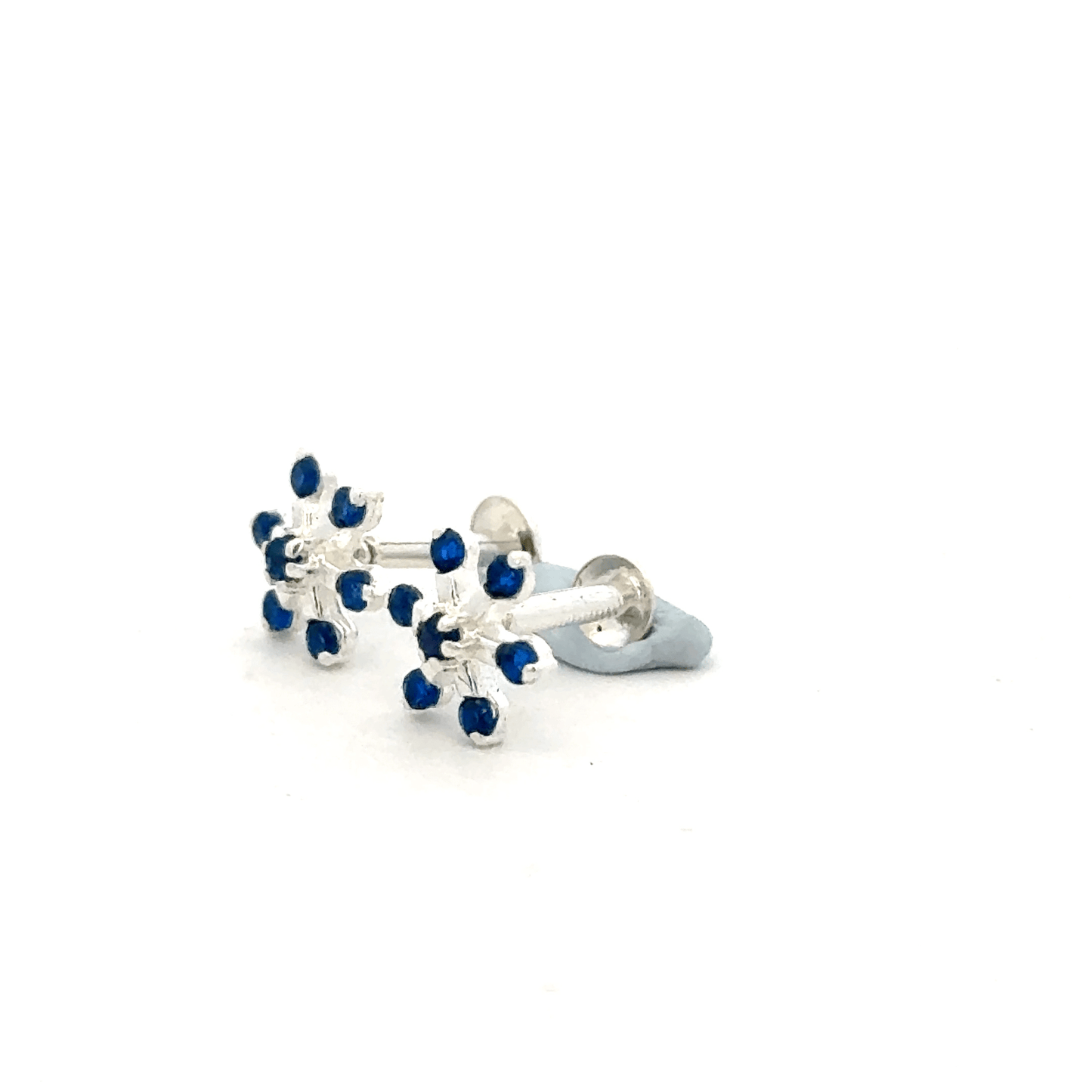 Multistone Blue Second Earrings