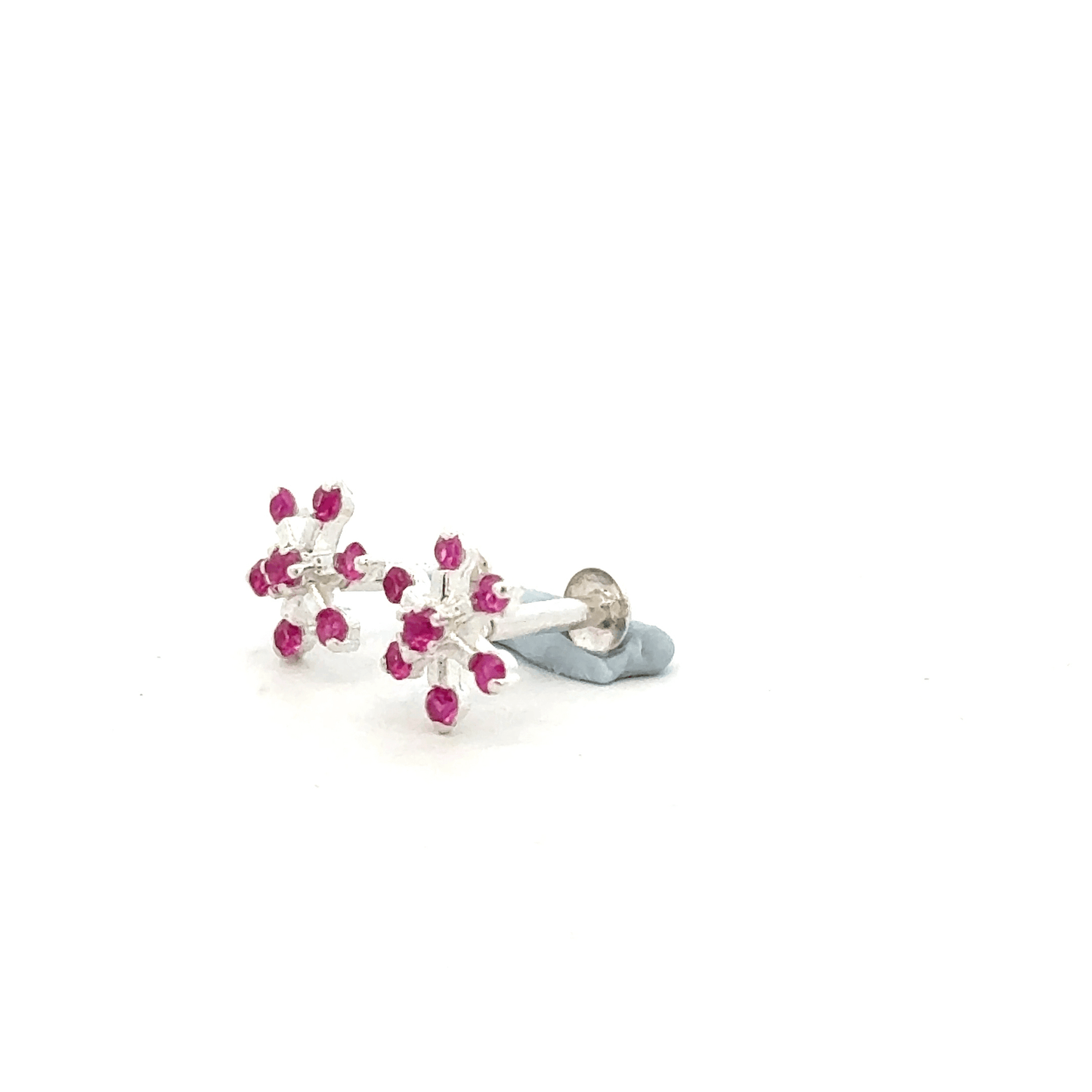 Multistone Red Second Earrings