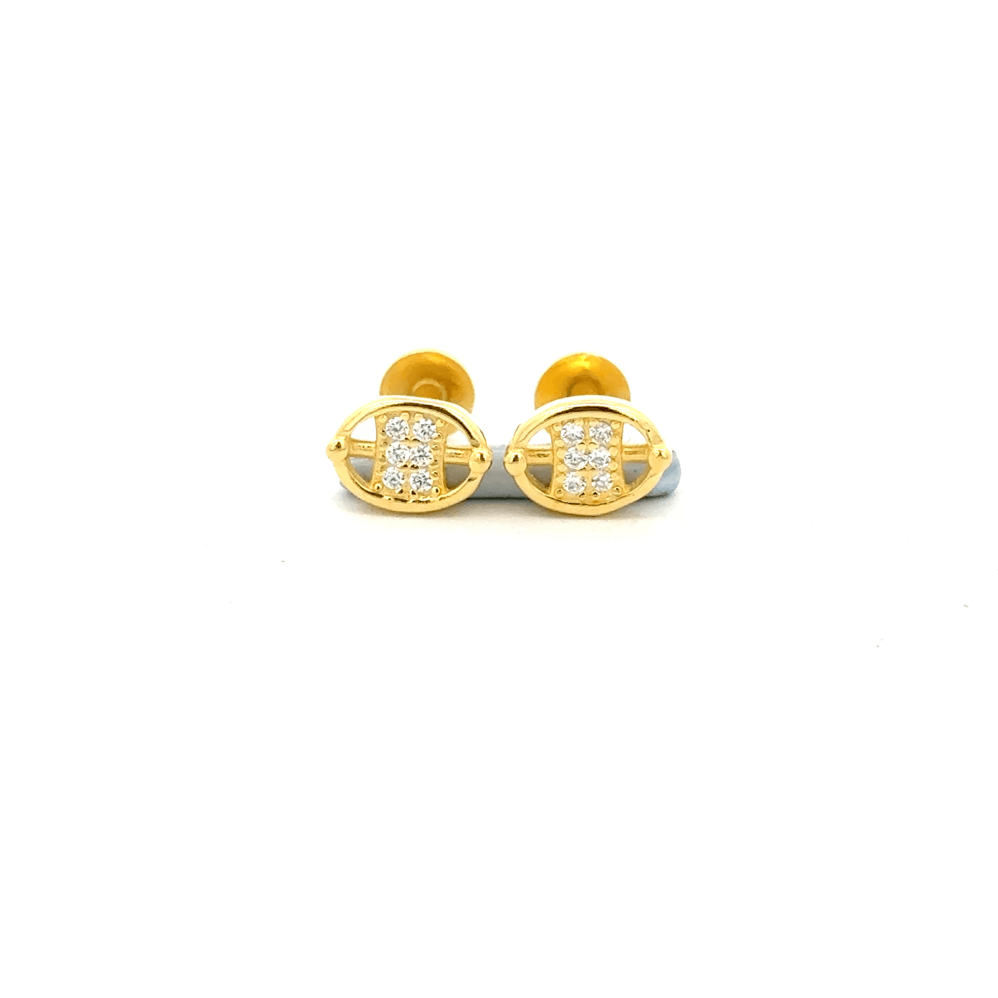 Oval Stone Earring
