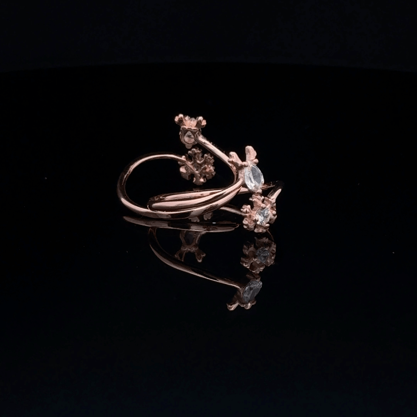 Deer Single Stone Toerings