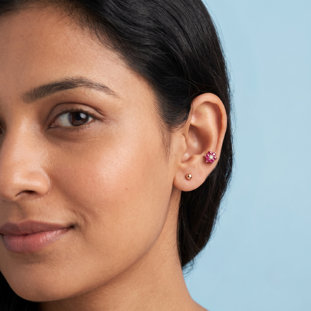 Flower earring