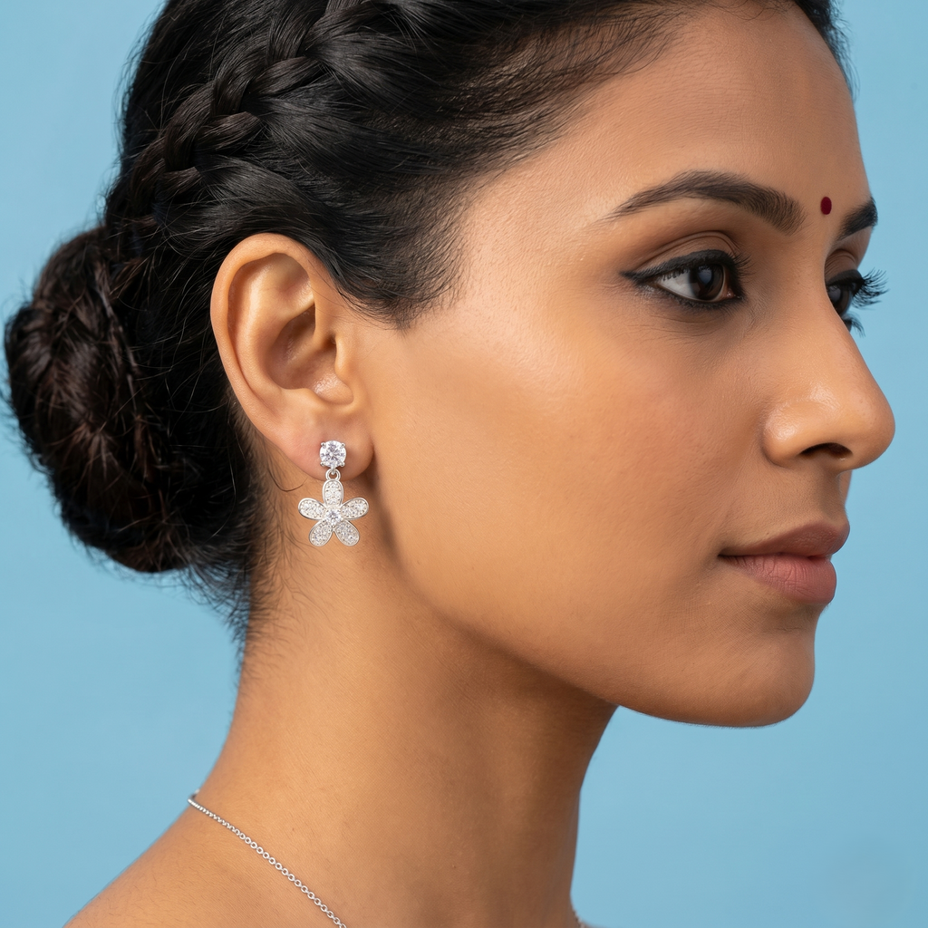 Floral Dangle Earrings