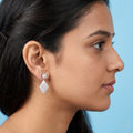 Geometric Diamond-Shaped Dangle Earrings
