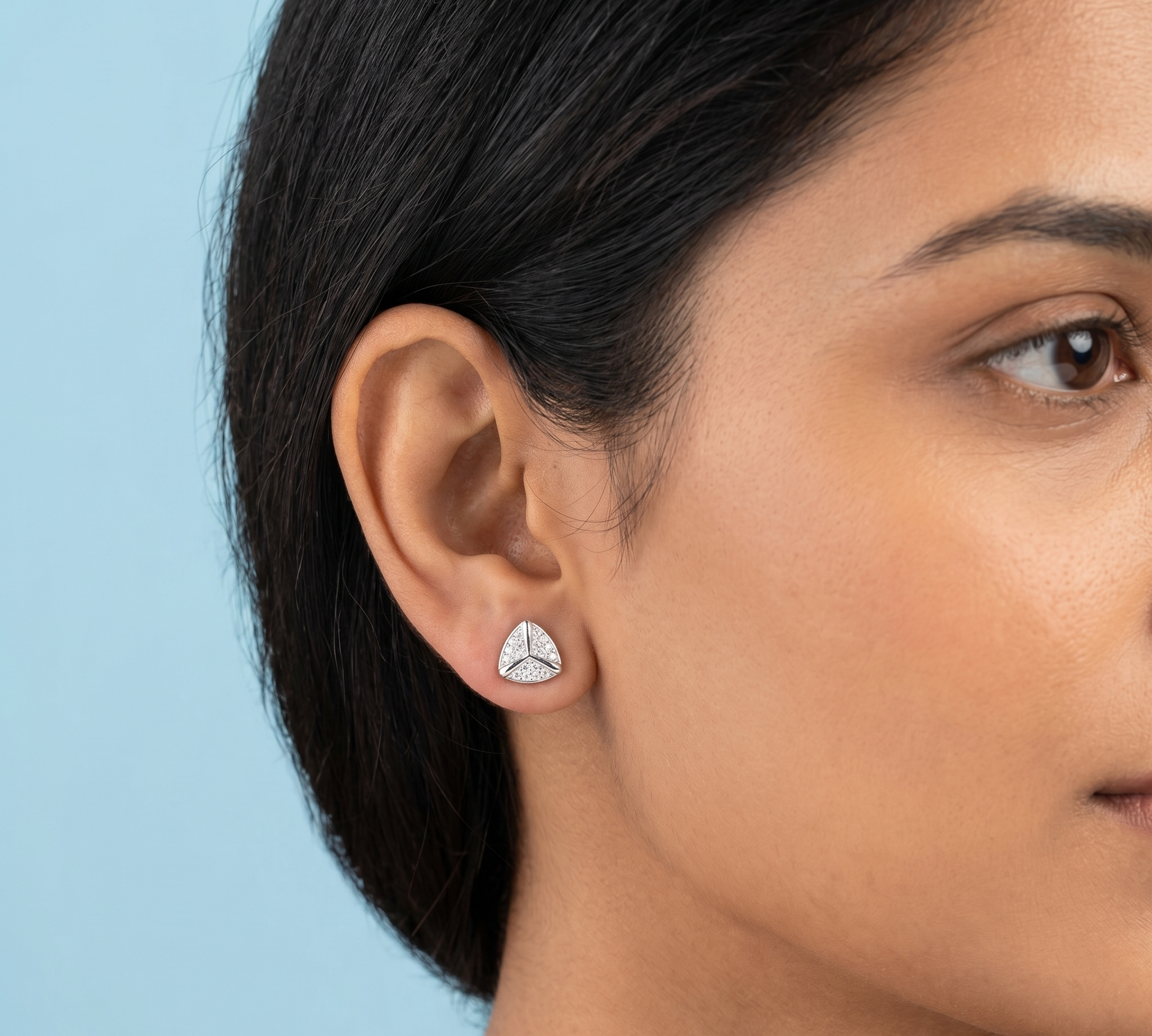 Triangle Stud Earrings