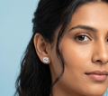 Round Wave Stud Earrings