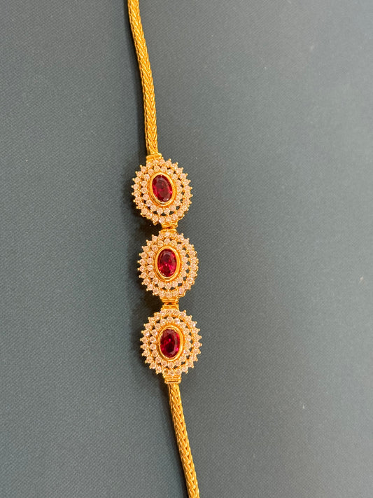Red Stone Mugappu Thali Kodi