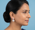 The Geometric Swirl Drops earrings