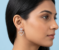 Open Heart shape drop earrings