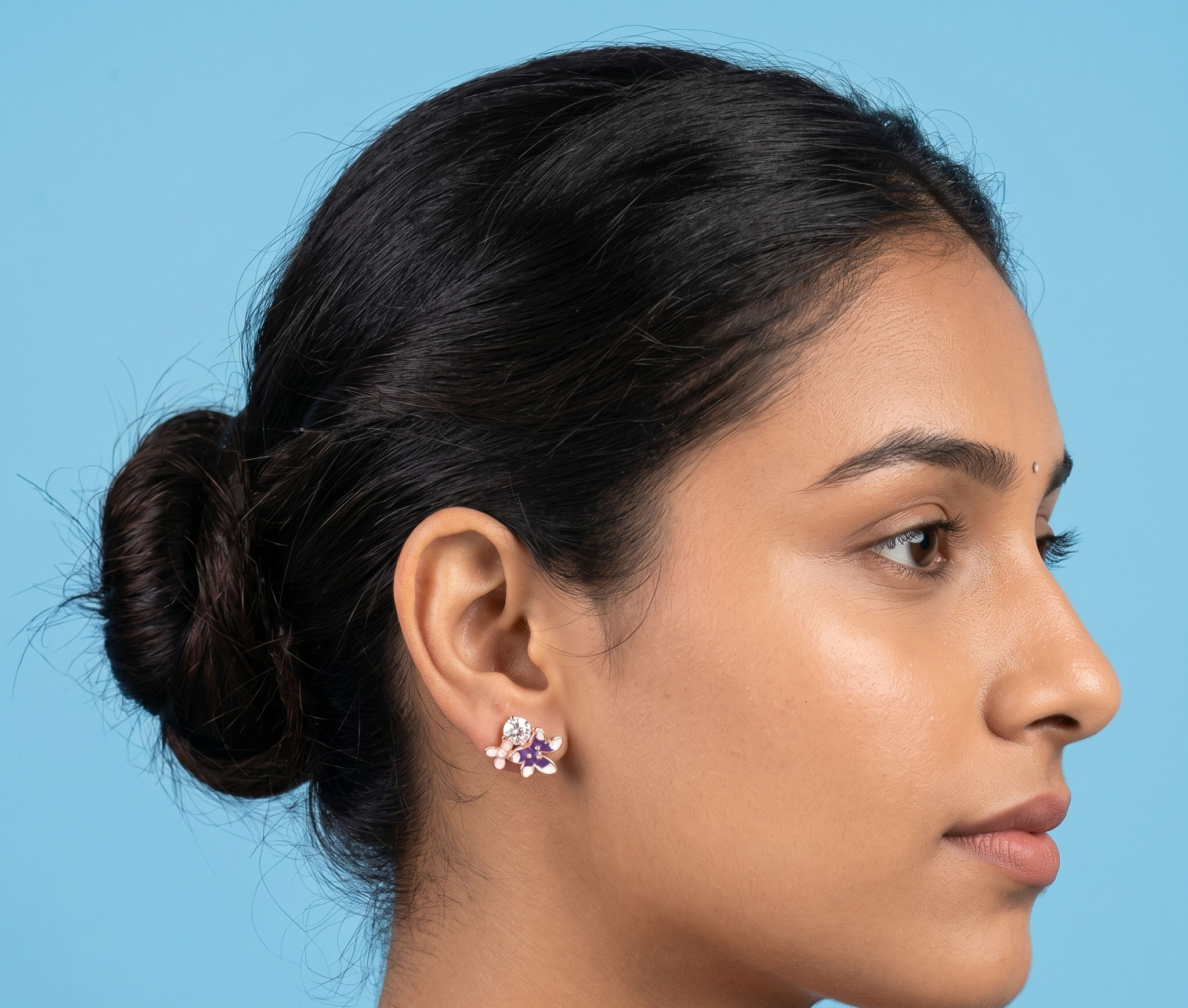 Rose Gold Botanical Earrings