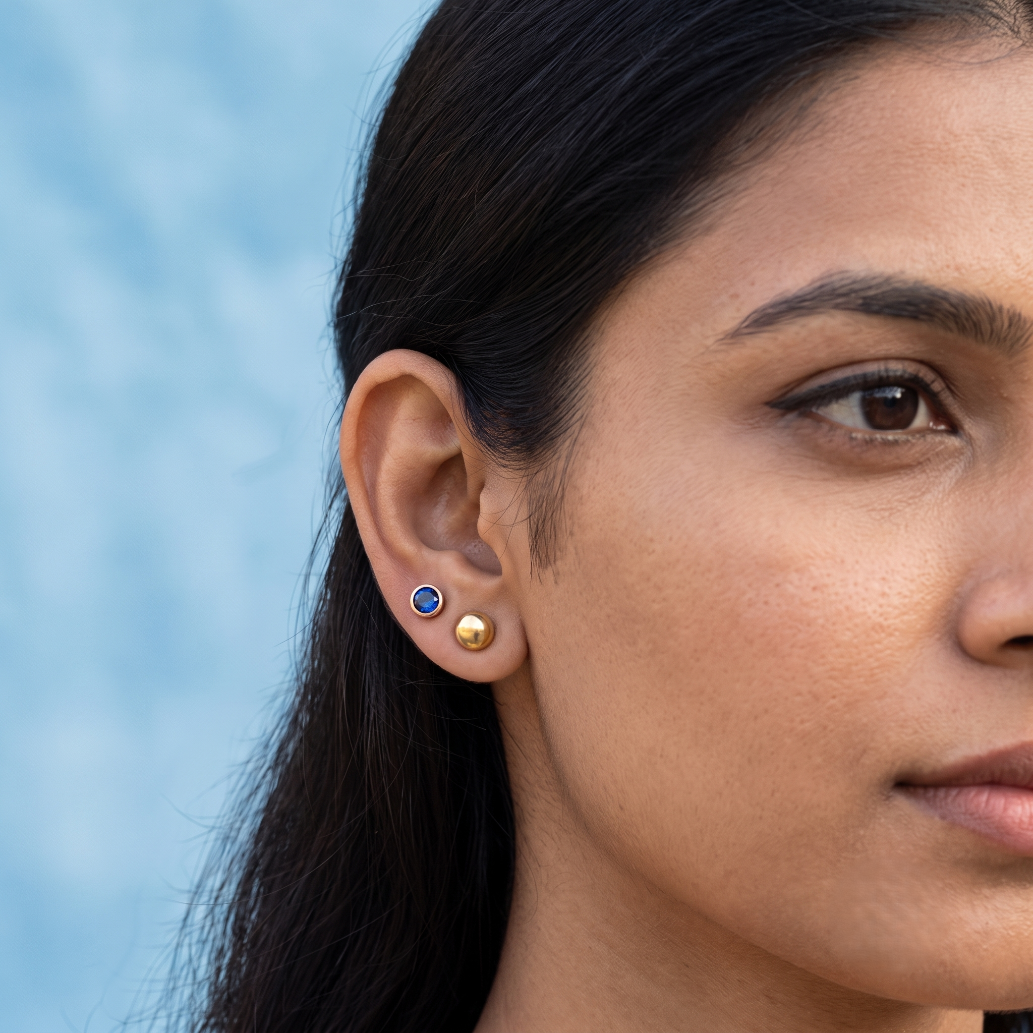 Blue Stone Stud