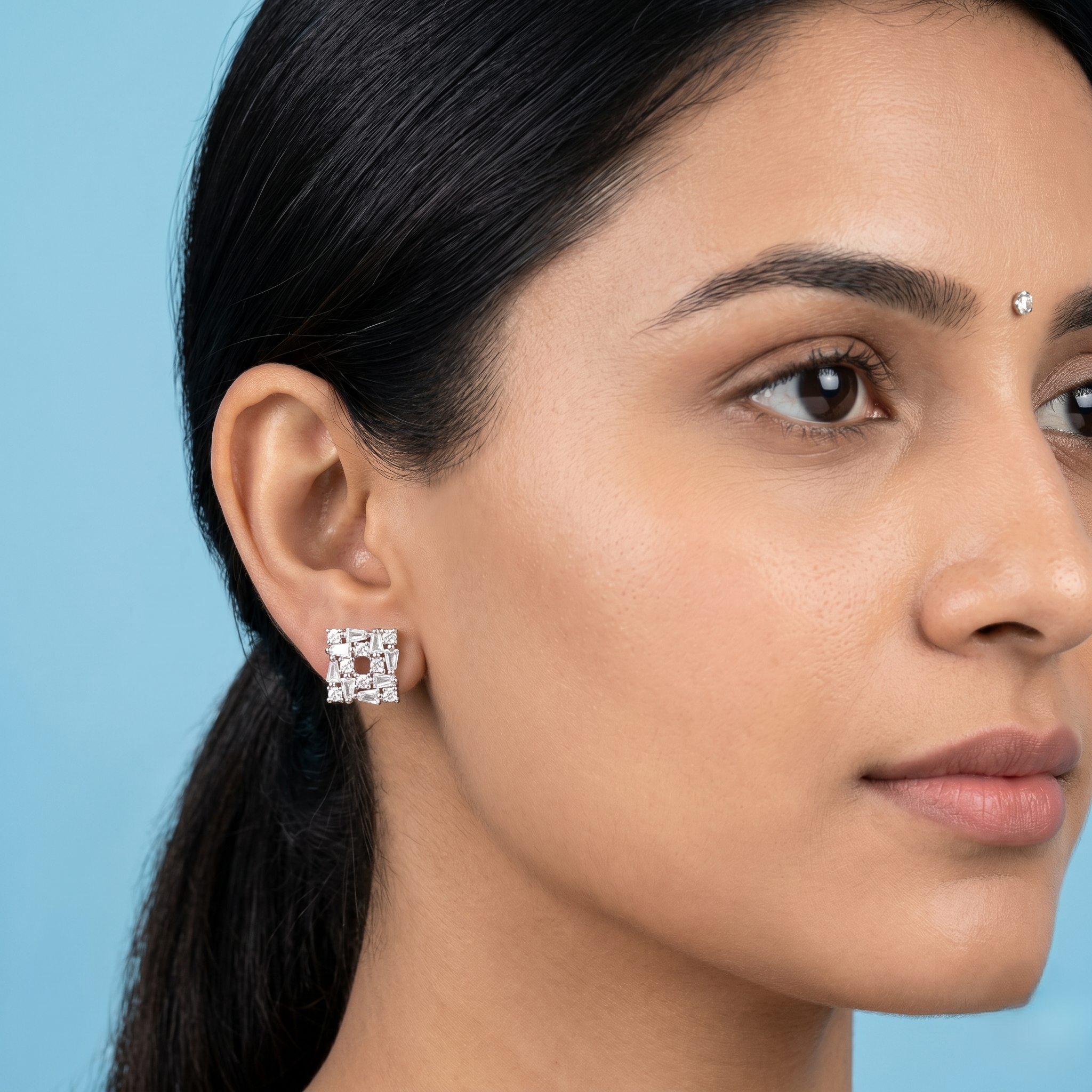 The Minimalist Prism Squares earrings