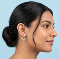 Rose gold Butterfly hanging earrings