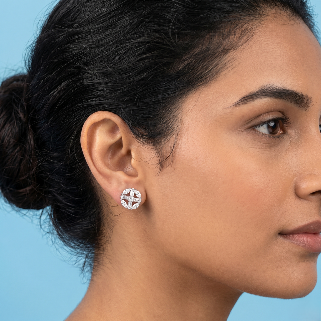 The Radiant Compass earrings