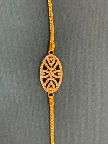 Oval Mugappu Thali Kodi Chain