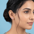 Rose Gold Mixed-Cut Butterfly earrings