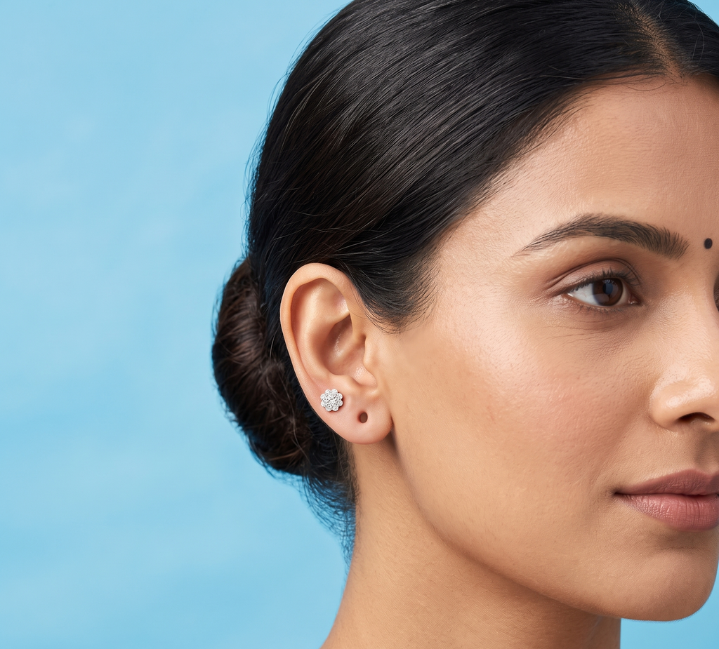 Flower shape second stud