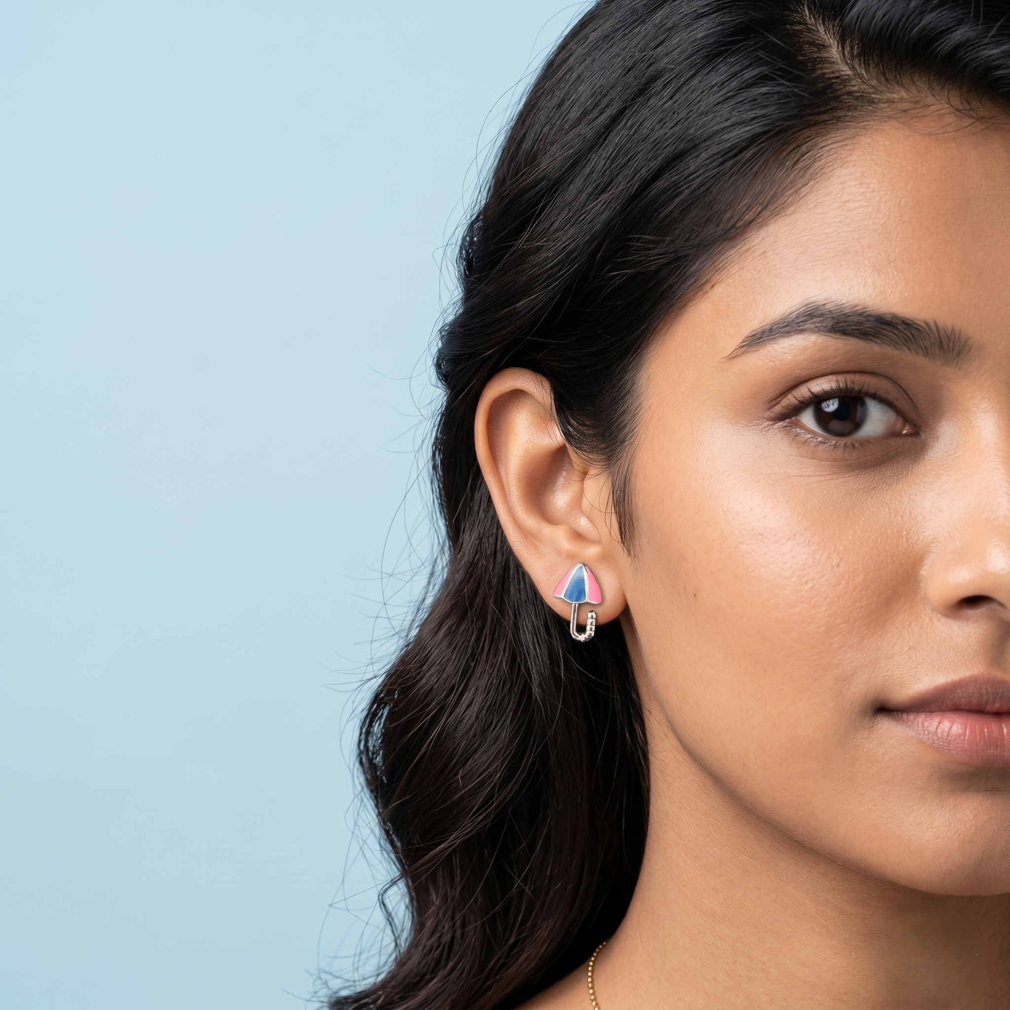 Enamel Umbrella Stud Earrings