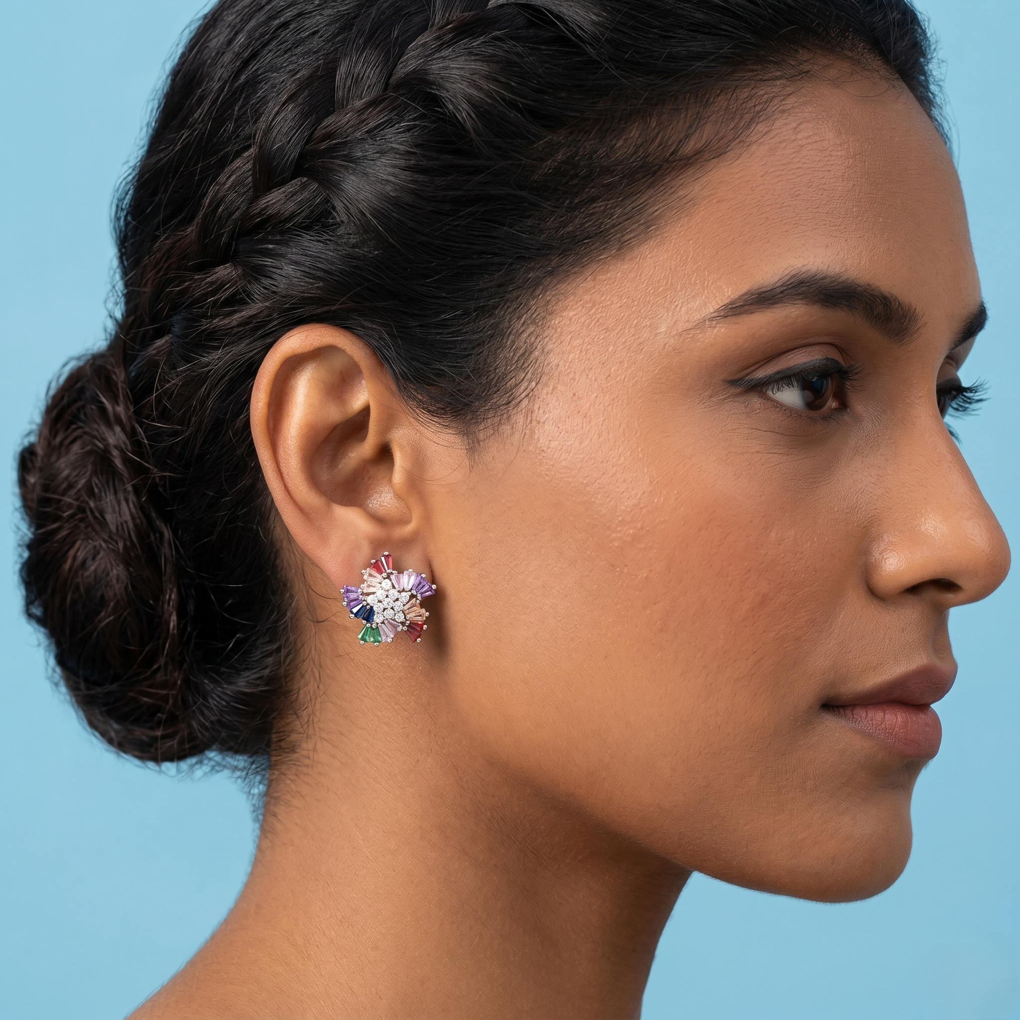 The Radiant Prism Fan earrings