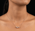 Cubic rose gold chain pendant