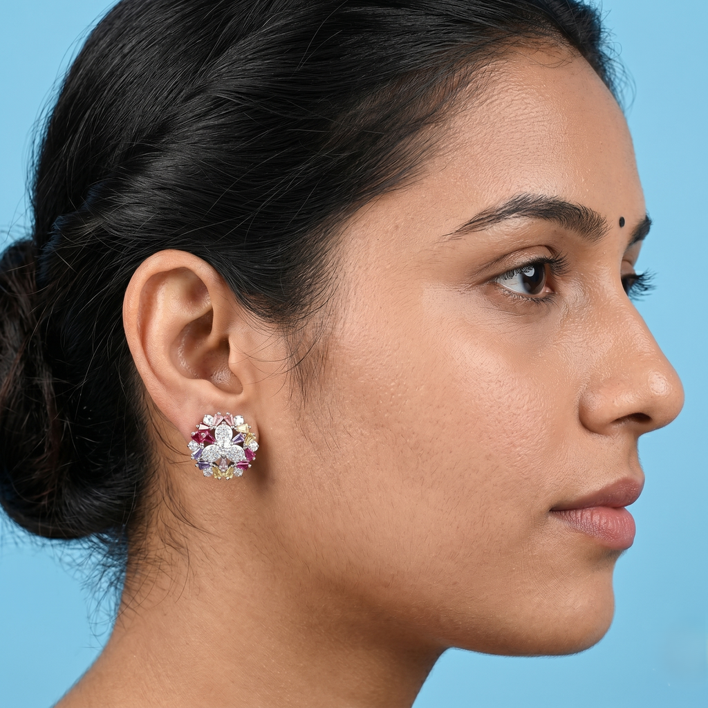 The Trinity Chroma Starburst earrings