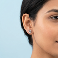 Minimalist Textured Honeycomb earrings