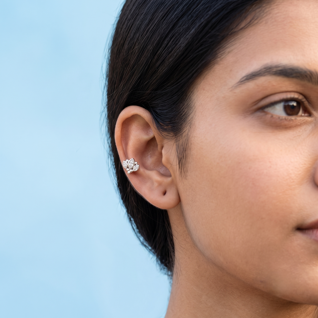 3 Oval Second Stud