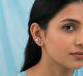 Rose gold Leaf shape second stud