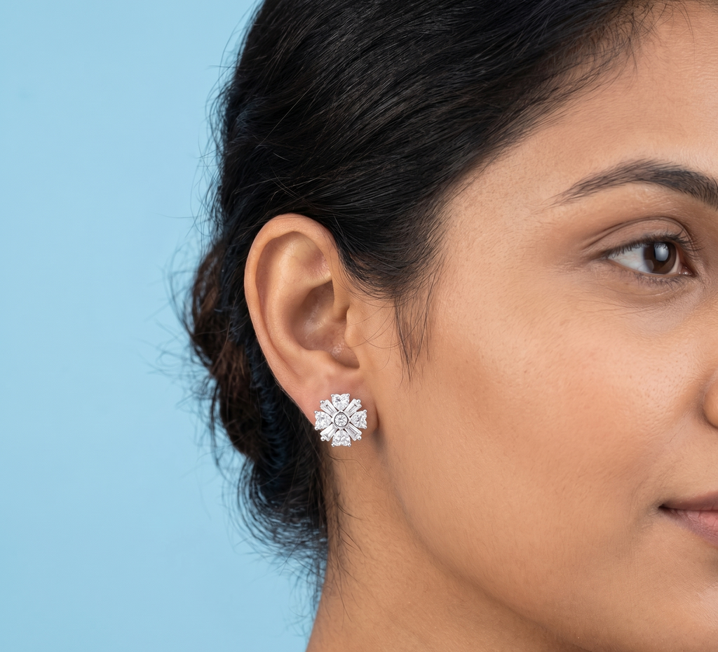 Flower earrings