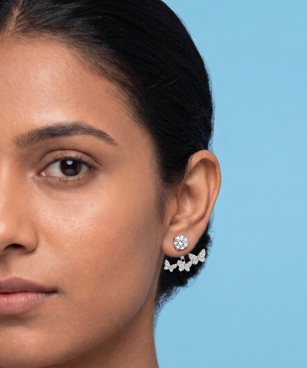 Hanging Butterfly Earrings
