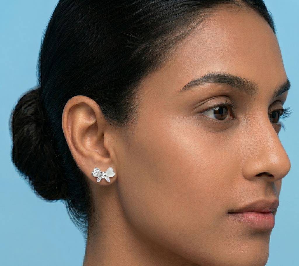 Minimalist Butterfly Motif Earrings