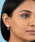 Drop Earrings with Pear Accents