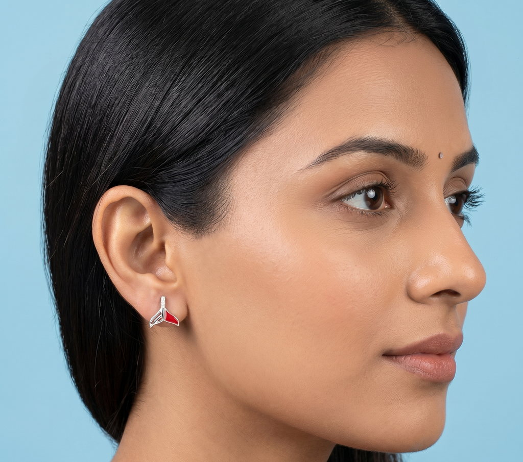 Whale Tail Earrings
