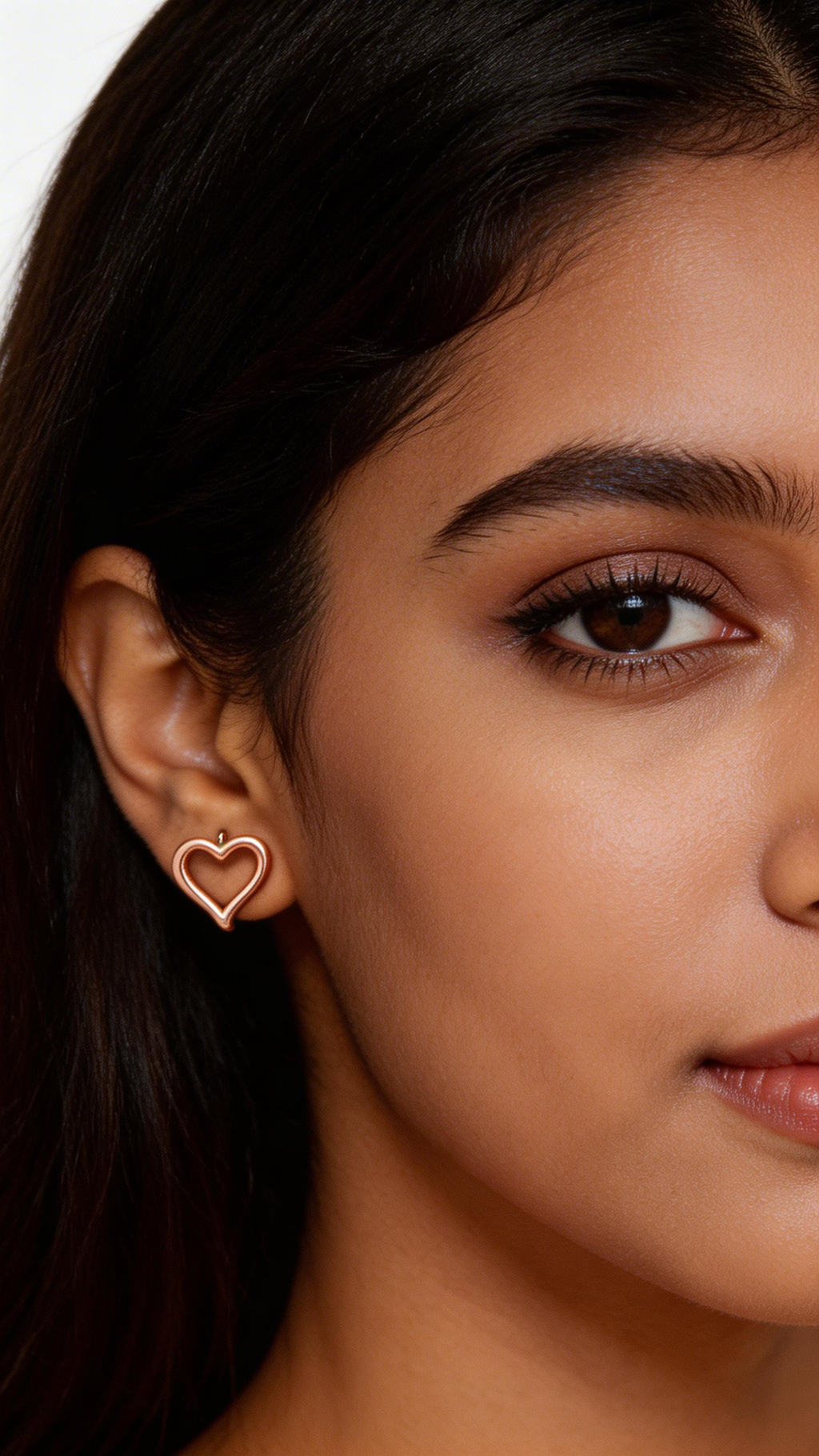 Heart Rosegold Earring