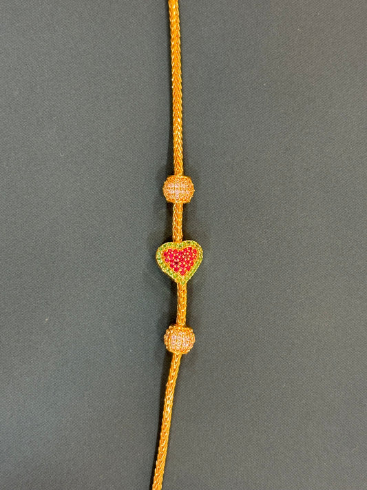 Heart Mugappu Thali Kodi Chain