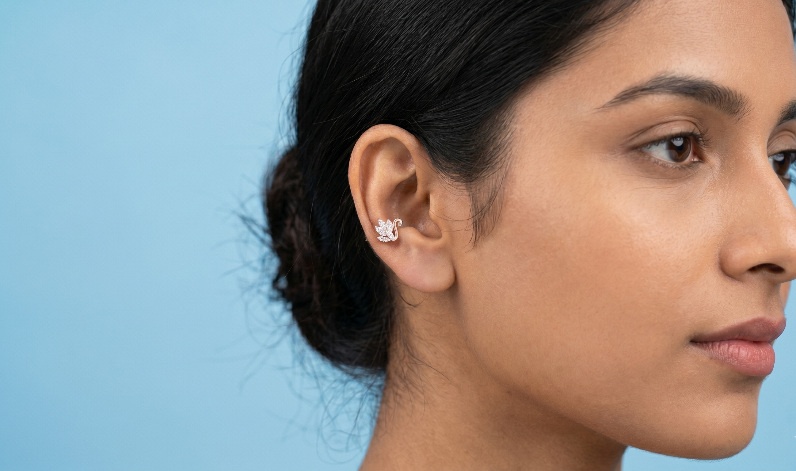 Rosegold Swan Second Stud