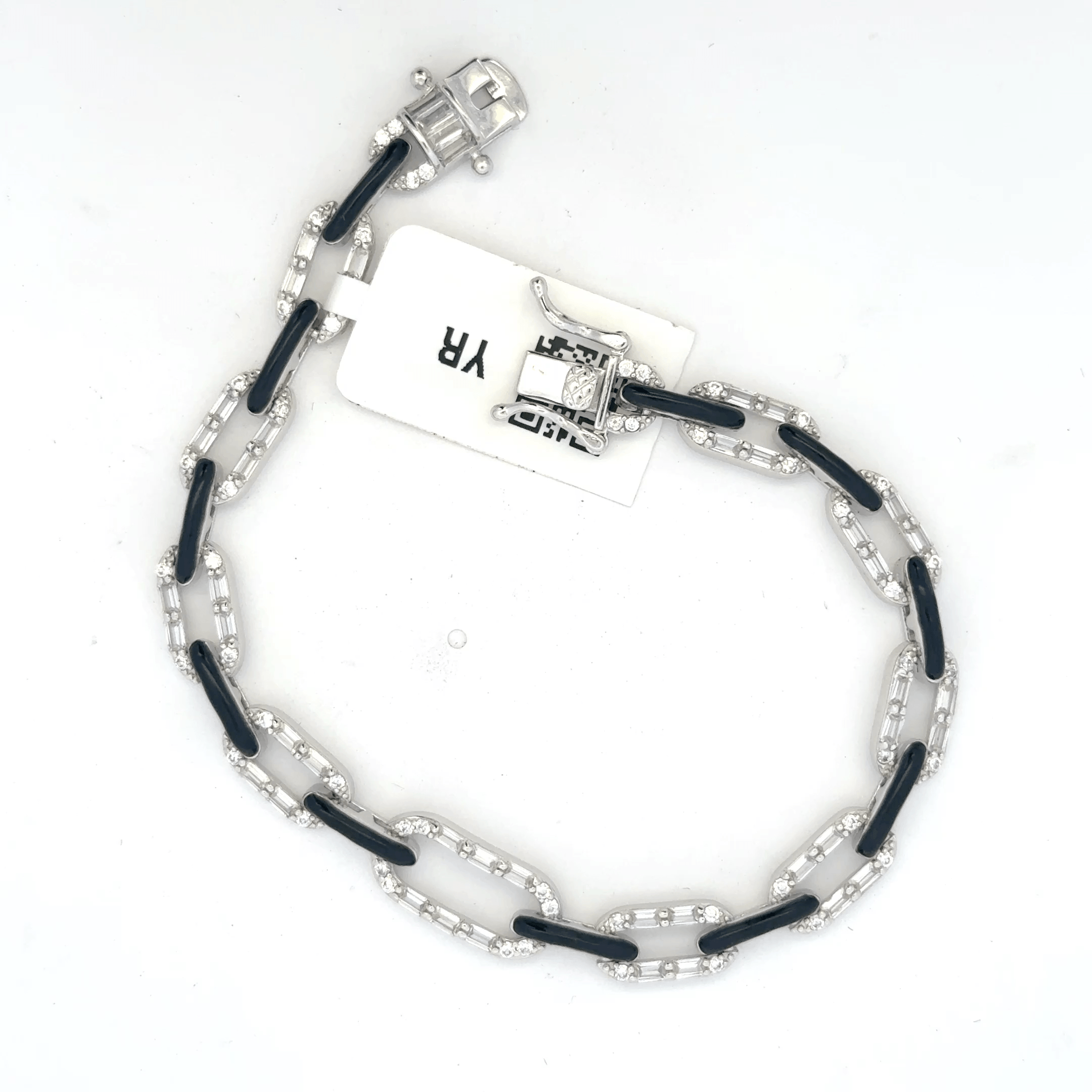 Unisex Black enamel Bracelet