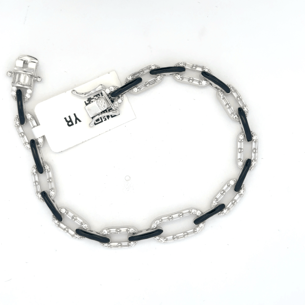 Unisex Black enamel Bracelet