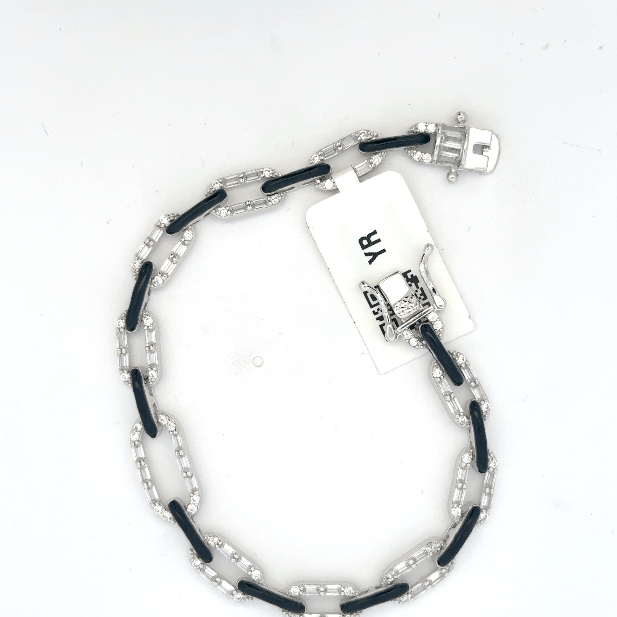 Unisex Black enamel Bracelet