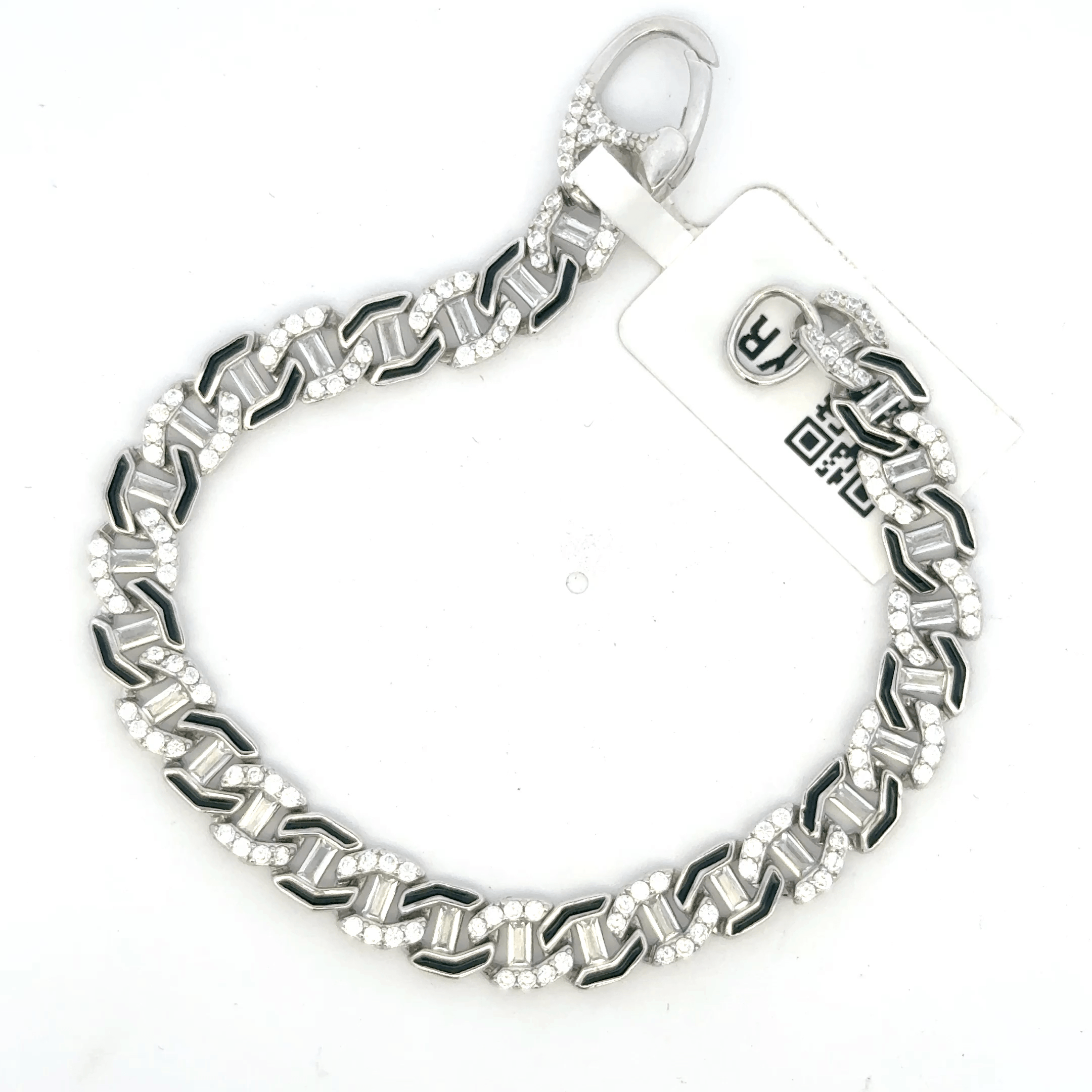 Unisex Black enamel Bracelet
