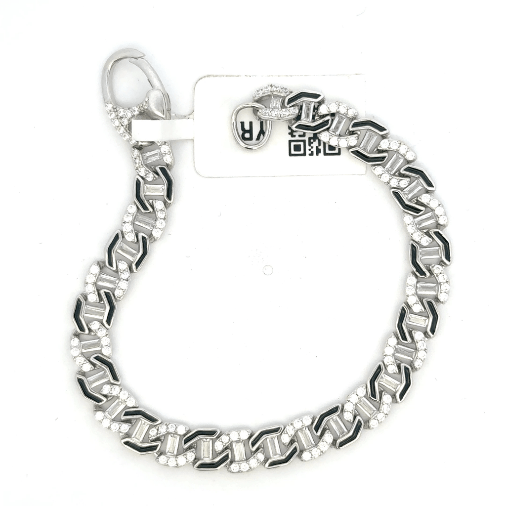 Unisex Black enamel Bracelet