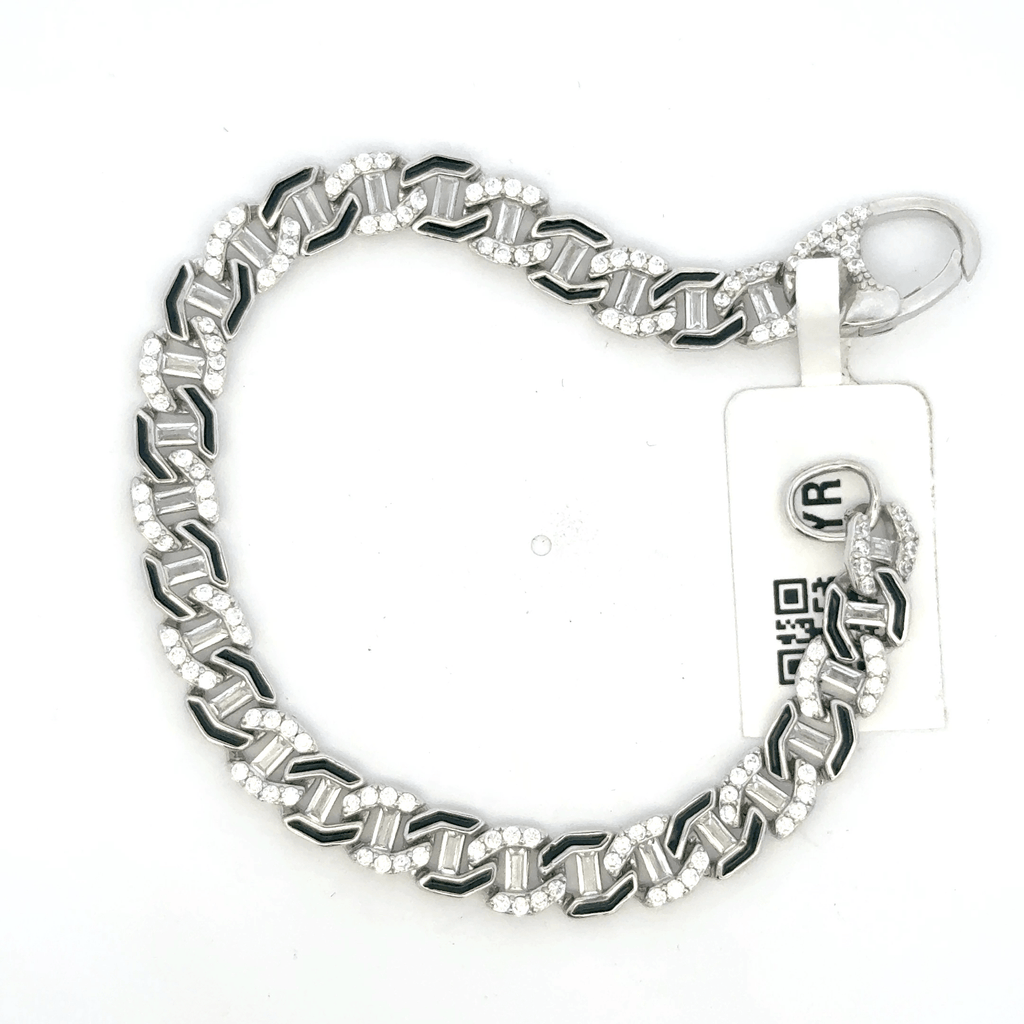 Unisex Black enamel Bracelet