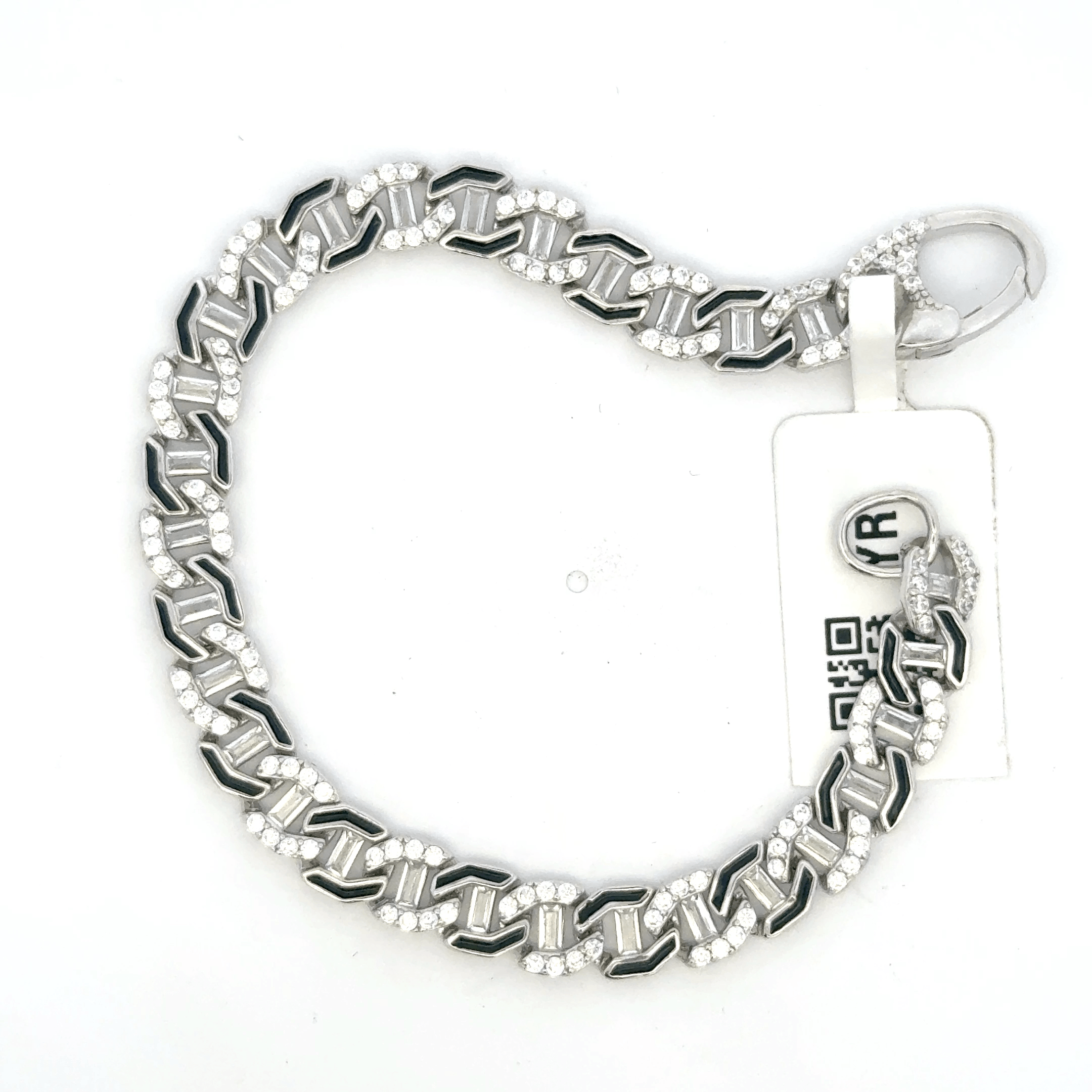 Unisex Black enamel Bracelet